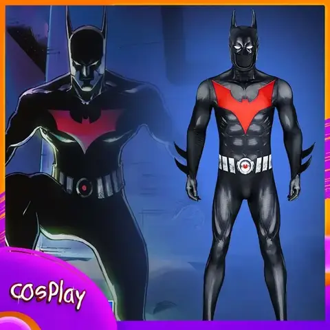 Batman Beyond Cosplay Costume COS Terry Mcginnis Jumpsuit Halloween Party Carnival Comic-Con Props Masquerade Bodysuit Gift