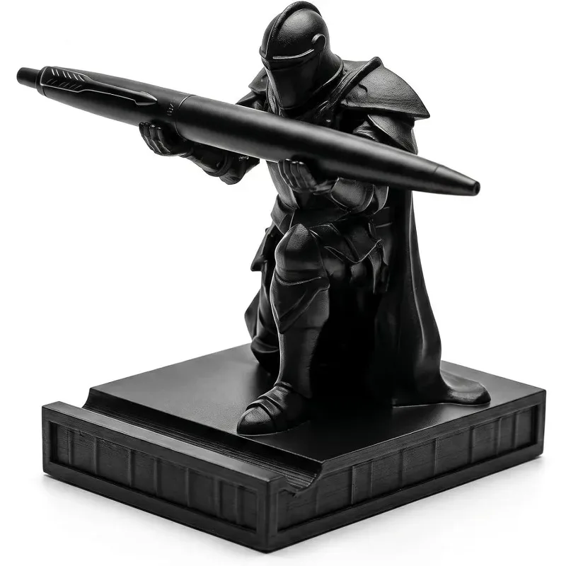 For Desk Decor, Holds Pens Brushes Tools New Pen Holder Desk Organizer, 3D Printed Medieval Armor Figurine,Unique Pencil Holder