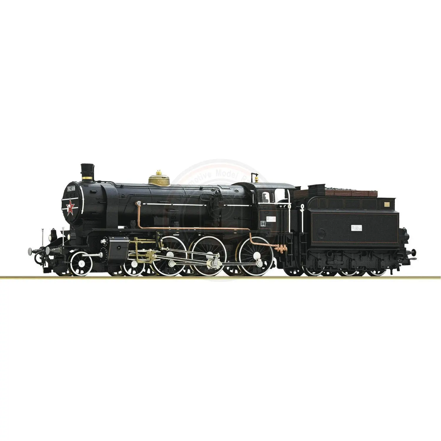ROCO HO 1/87 treinmodel RH302 stoomlocomotief 7100025-7110025, met geluidseffecten (DC/digitale bediening), twee modellen verkrijgbaar, geschikt als cadeau voor volwassenen.