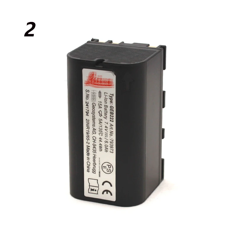 

2 pieces Li-ion Battery GEB222 for Leic TS11 TS12 TS15 TS16 TS02 TS06 TS09 TPS1200 sereis total station