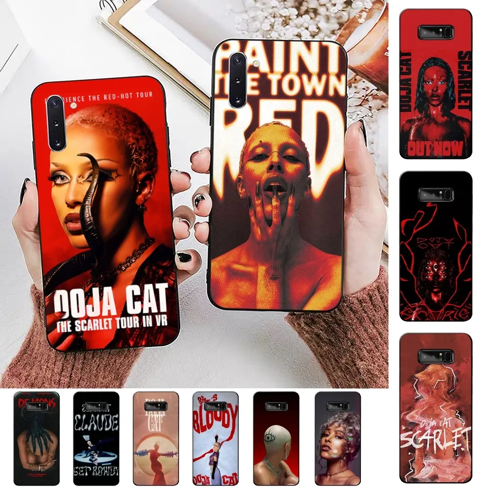 Singer D-Doja C-Cat Scarlet Phone Case For Samsung Note 8 9 10 20 Pro Plus Lite M 10 11 20 30 21 31 51 A 21 22 42 02 03