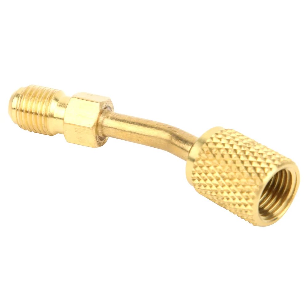 R410A 1/4 polegadas macho SAE para 5/16 polegadas fêmea adaptador SAE bomba de vácuo sistema divididomAD87-45