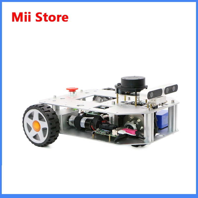 Slam ROS lidar of two wheel differential robot  chassis Silan A1 raspberry pie navigation obstacle avoidance