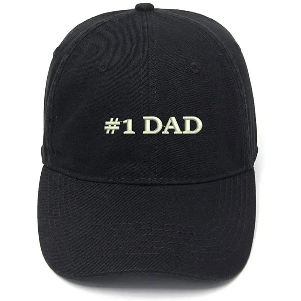 

Lyprerazy Men's Baseball Cap #1 Dad Best Dad Embroidery Hat Cotton Embroidered Casual Baseball Caps