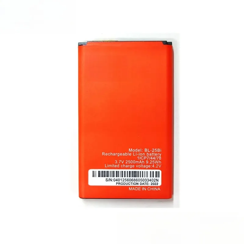 NEW 3.7V 2500mAh Battery For ITEL BL-25BI Mobile Phone Batteries