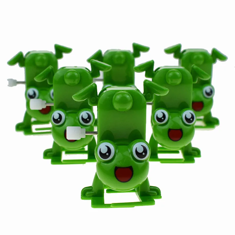 Novelty Funny Wind-up Upside Down Walking Frog Model Clockwork Frog Toy Gift Children Funny Toys Holiday Gift