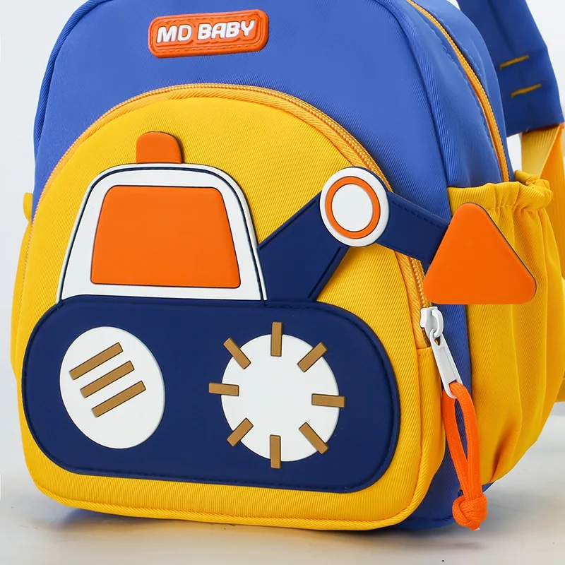 Cartoon Excavator Kids Backpack 4