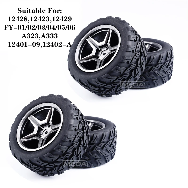 WLtoys 12428 12427 12423 RC Samochód Terenowy Ciężarówka Szary/Tytanowy Całkowicie Metalowe Ulepszone Części Opony Adapter Dyferencjał Zestawy Drążków Kierowniczych