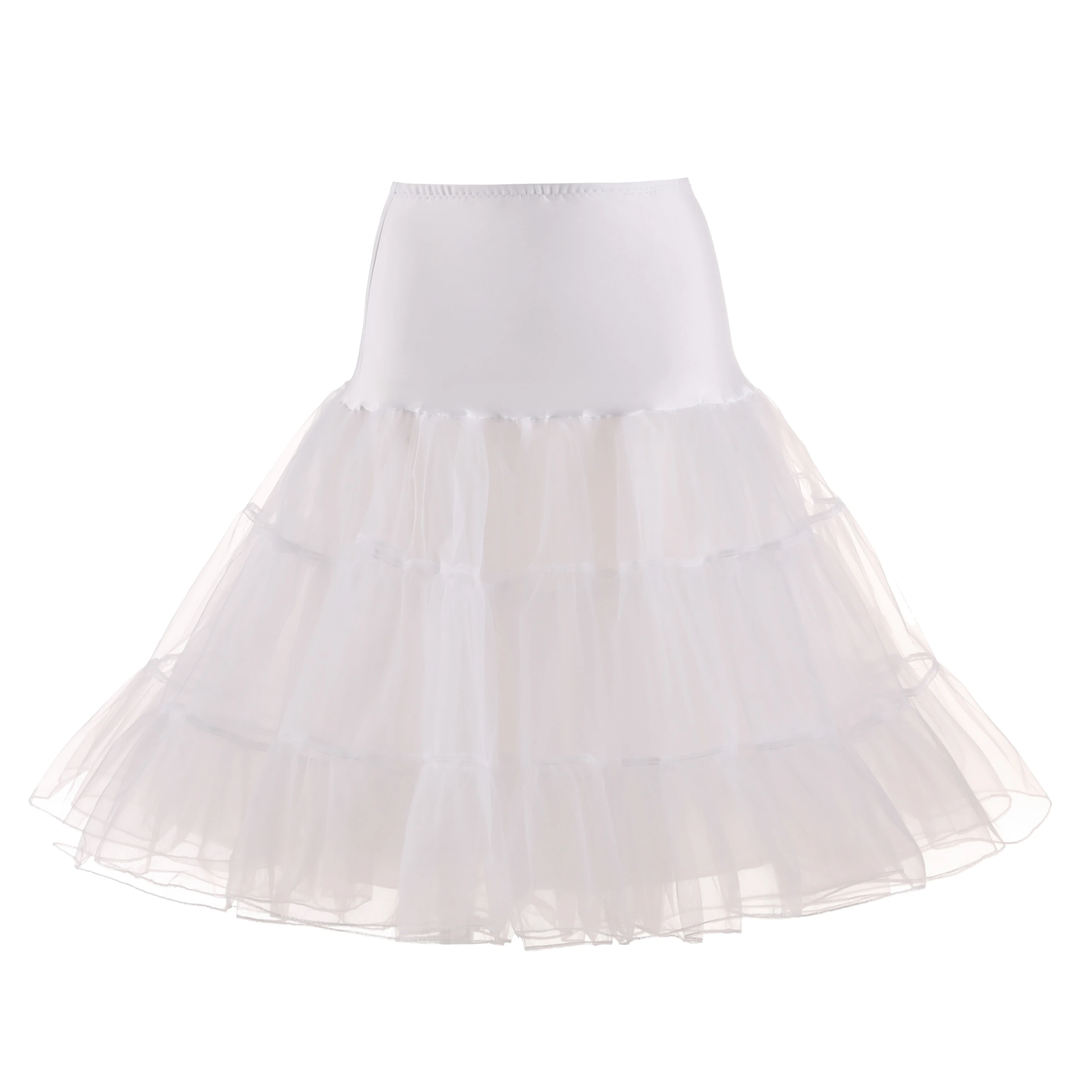 Women's 50S Vintage Tulle Petticoat Half Slip Tutu Underskirt Short Tutu Petticoat Underskirt Rockabilly