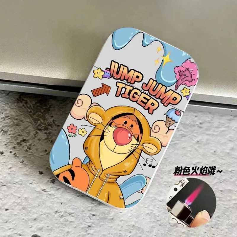 Disney Stitch Lotso Cartoon Kawaii Cute Windproof Lighter Personalized Creative Young People Bar Gift for Boyfriend Wholesale image 4