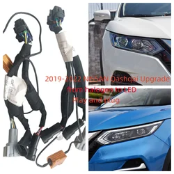 Headlight Modification Upgrade Transfer Wire Harness Headlamp Modify For 19-22 NISSAN Qashqai From Halogen To LED Play And Plug