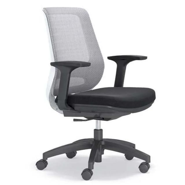 Modern Design Office Mesh Chair Self-Weight Tilt Mechanism Ergonomic Lift Chair Middle Back Support BIFMA Certified 5-Star Base