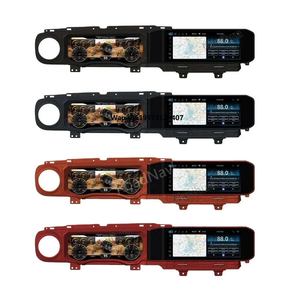 

12.3 Inch Dual Screen for JL 2018-2023 Android Car Radio Head Unit Auto Digital Meter Cluster Dashboard
