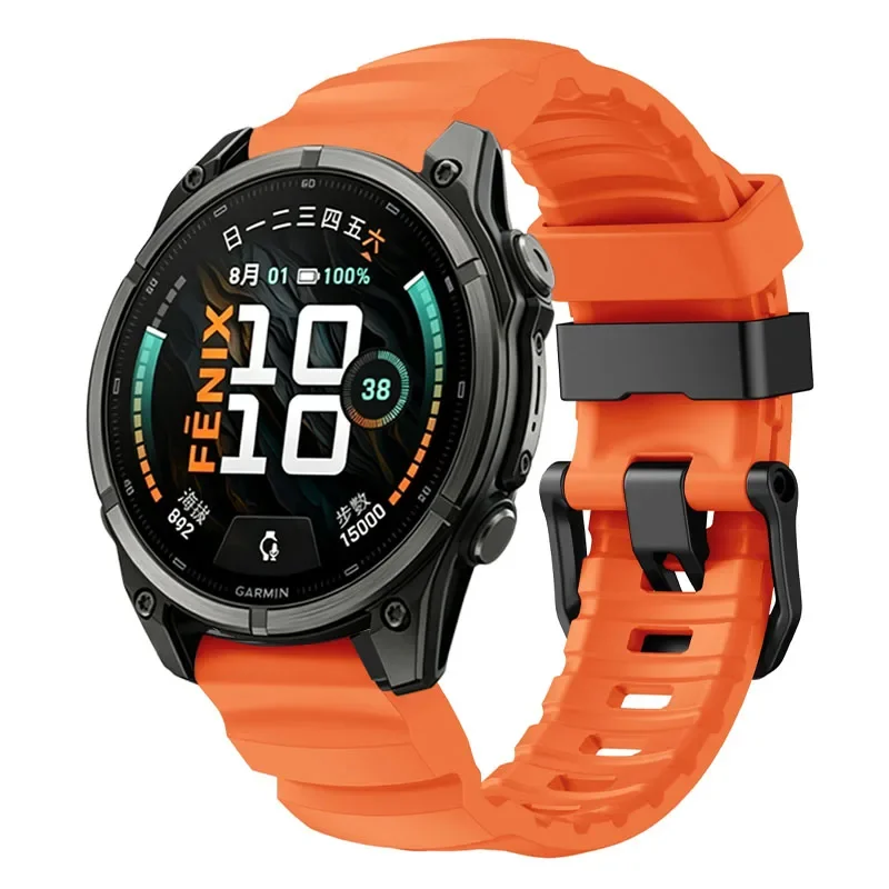 22mm 26mm Silicone Strap For Garmin Fenix 9/9 Pro 51mm 47mm Quickfit Bracelet for Garmin  Quatix 8/Tactix 8/Fenix 8 E Watchband