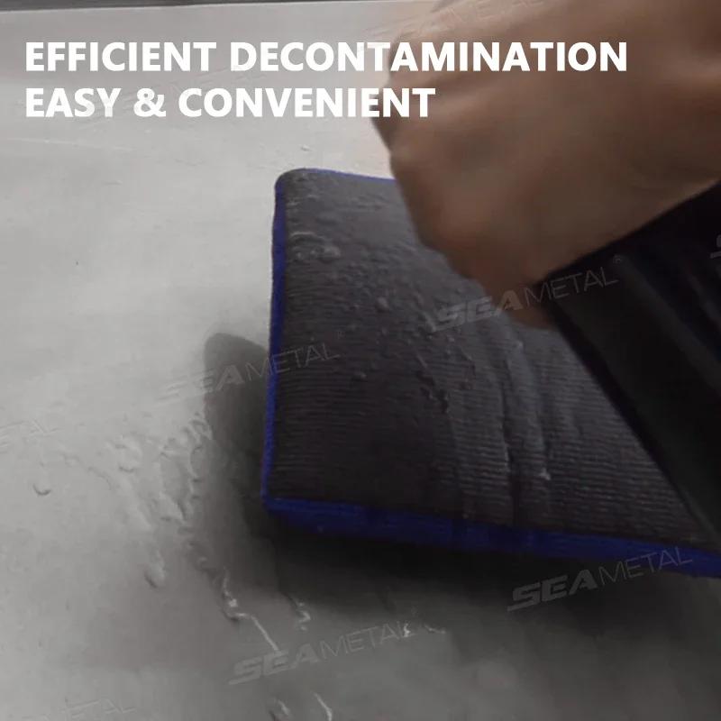 SEAMETAL Car Detailing Cleaning Towel Magic Clay Cloth Absorbent Rag with Blue Clay Bar Towel Deeply Remove Stains Washing Tool