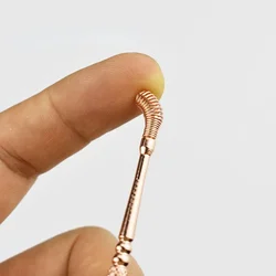 Stainless Steel Double Head Ear Cleaner Spoon Spiral Ear Pick Spoon Care Clean Tool Earwax Remover Cleaning Tool