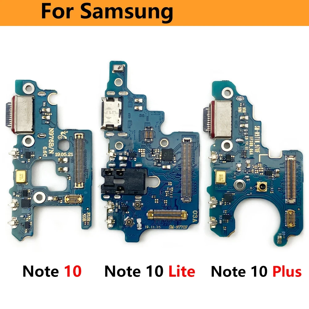 Placa de cargador flexible para Samsung Note 20 Ultra 8 9 10 Plus Lite N970F, conector de puerto USB, Cable de carga Flex