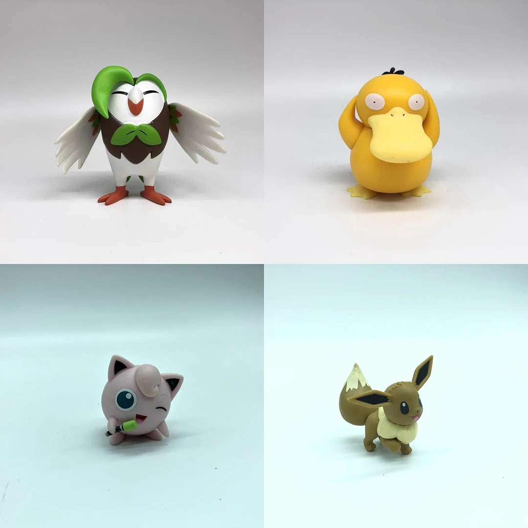 Pokemon Psyduck Dartrix Aipom Jigglypuff Anime Action Figure Model Collectible Figurines for Kids Holiday Gifts