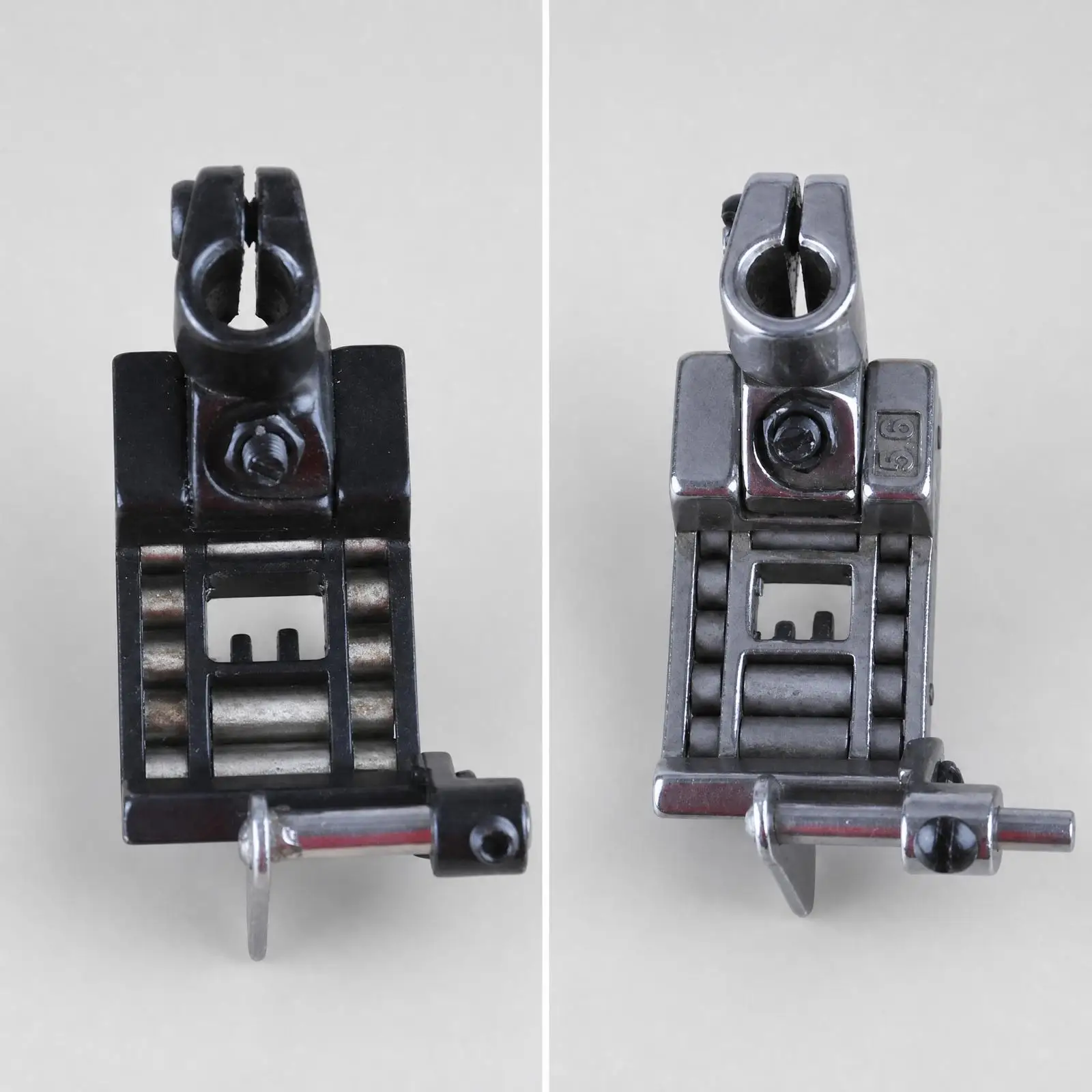 Metal Roller Presser Foot for Industrial Sewing Machine Adjustable Stitching Machine Accessory for Upholstery Binding Work