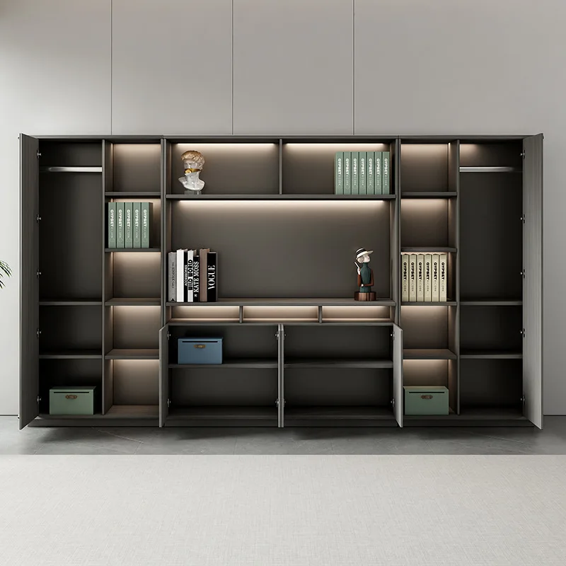 

High-end file cabinet, office storage floor cabinet, file cabinet, simple modern boss table matching bookcase