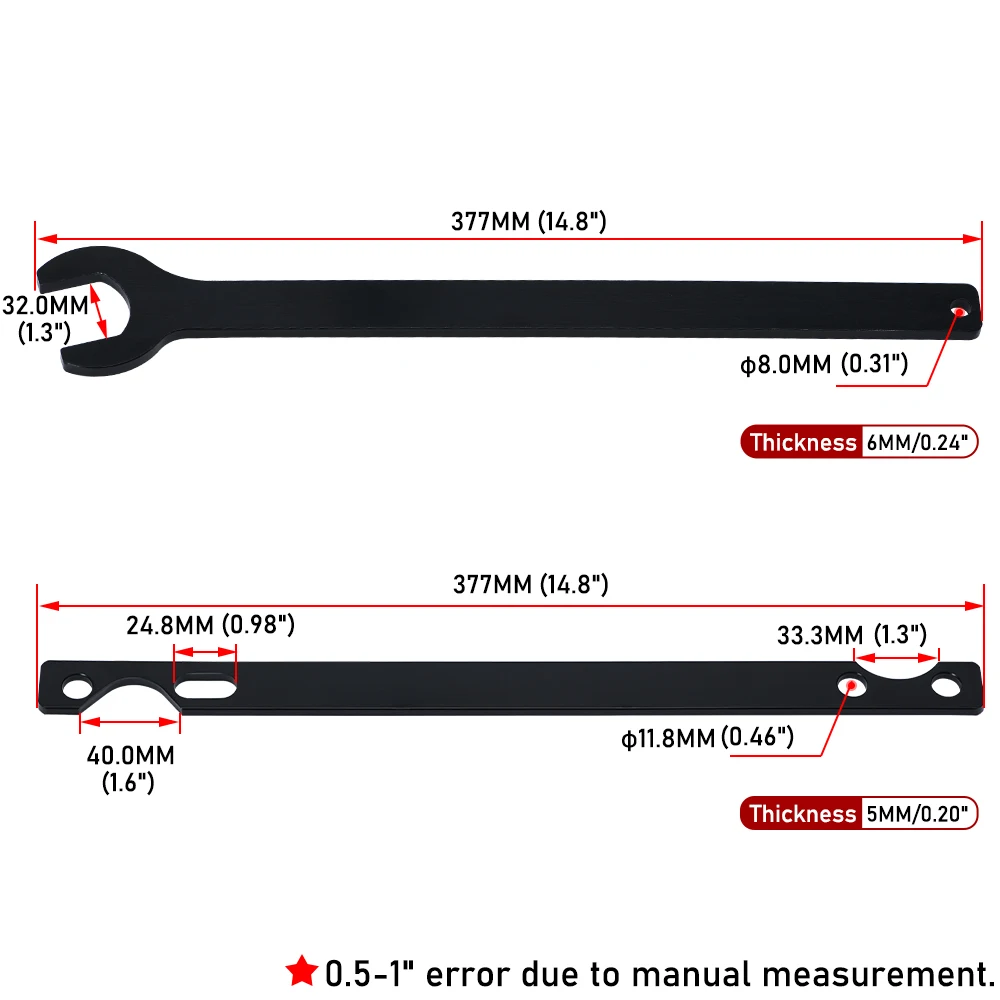 32mm Automotive Fan Clutch Nut Wrench & Water Pump Holder Tool For M20 M44 M50 M52 S38 S54 BMW BENZ Ford PQY-GJ036BK