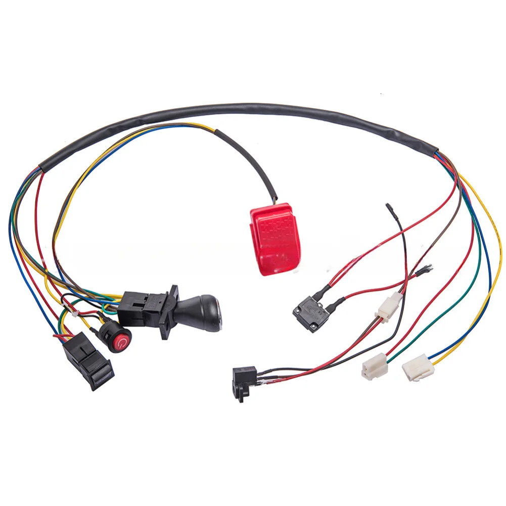 6V 12V Electric Conversion Harness for Childrens for Ride On Toys with Forward Reverse Gear Switch High Low Switch and Fuse