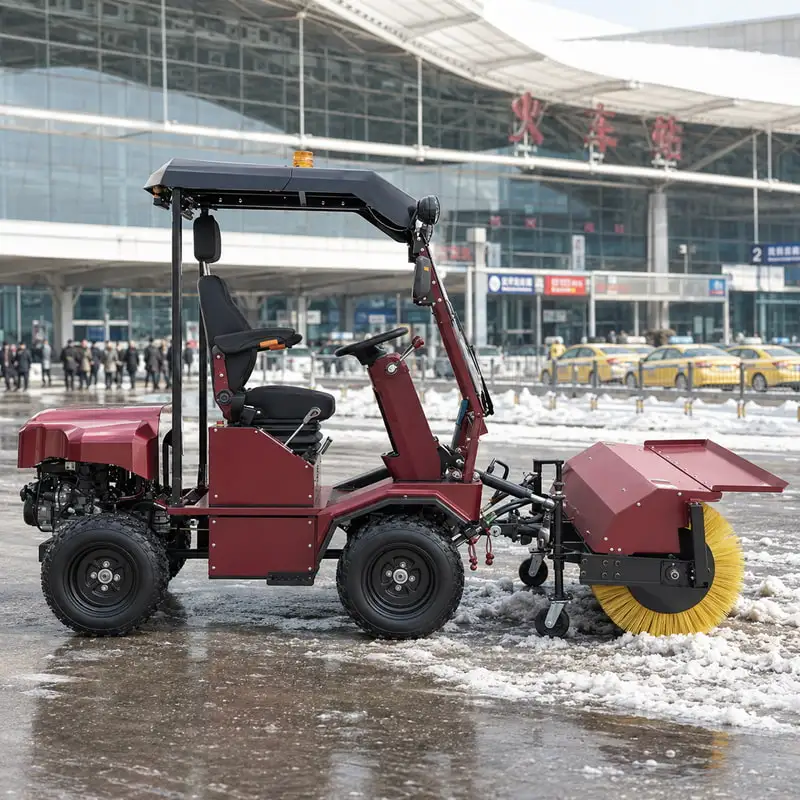 Practical Snow Cleaning Machine for Seasonal Ground Cleaning Customized Winter Sweeper Machine for Office Parks