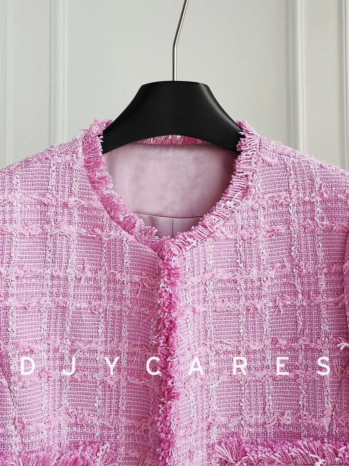 New Coarse woolen sweet three-dimensional floral yarn fashionable tassel jacket big  size