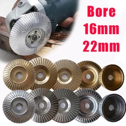 1pc Bore 16 22mm Wood Grinding Polishing Wheel Rotary Disc Sanding Wood Carving Tool Abrasive Disc Tools for Angle Grinder