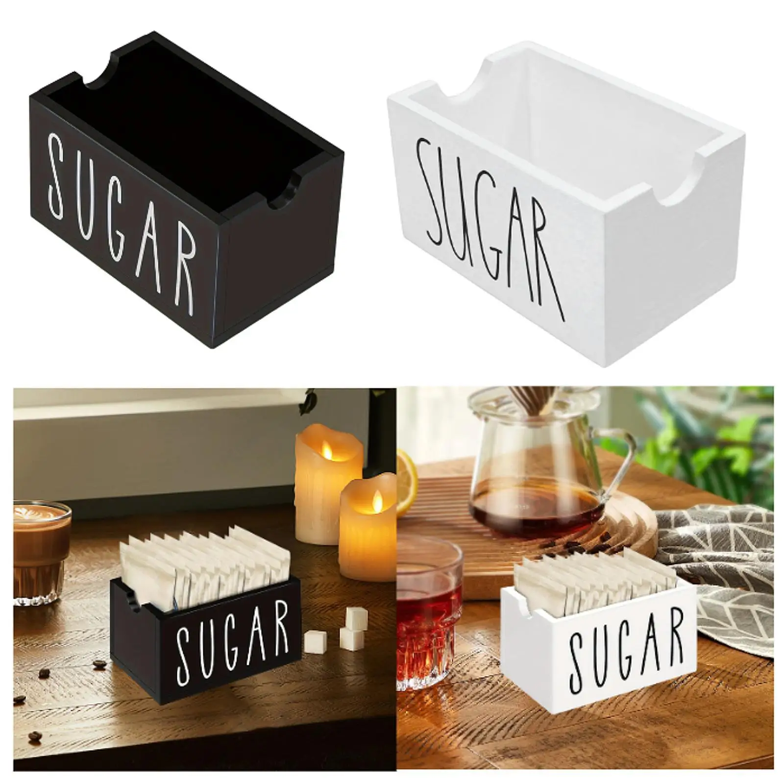 Sugar Packet Holder Versatile Display Sugar Caddies for Kitchen Table Home
