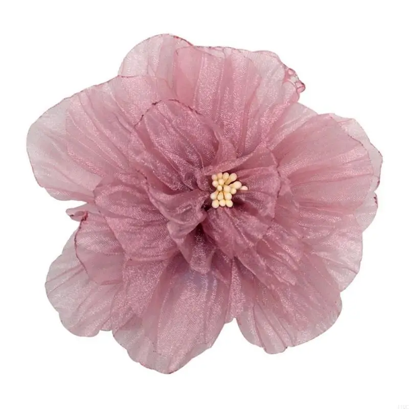 Flower Fabric Wedding Dress Embellishment DIY Dress Decor Organza-Flower