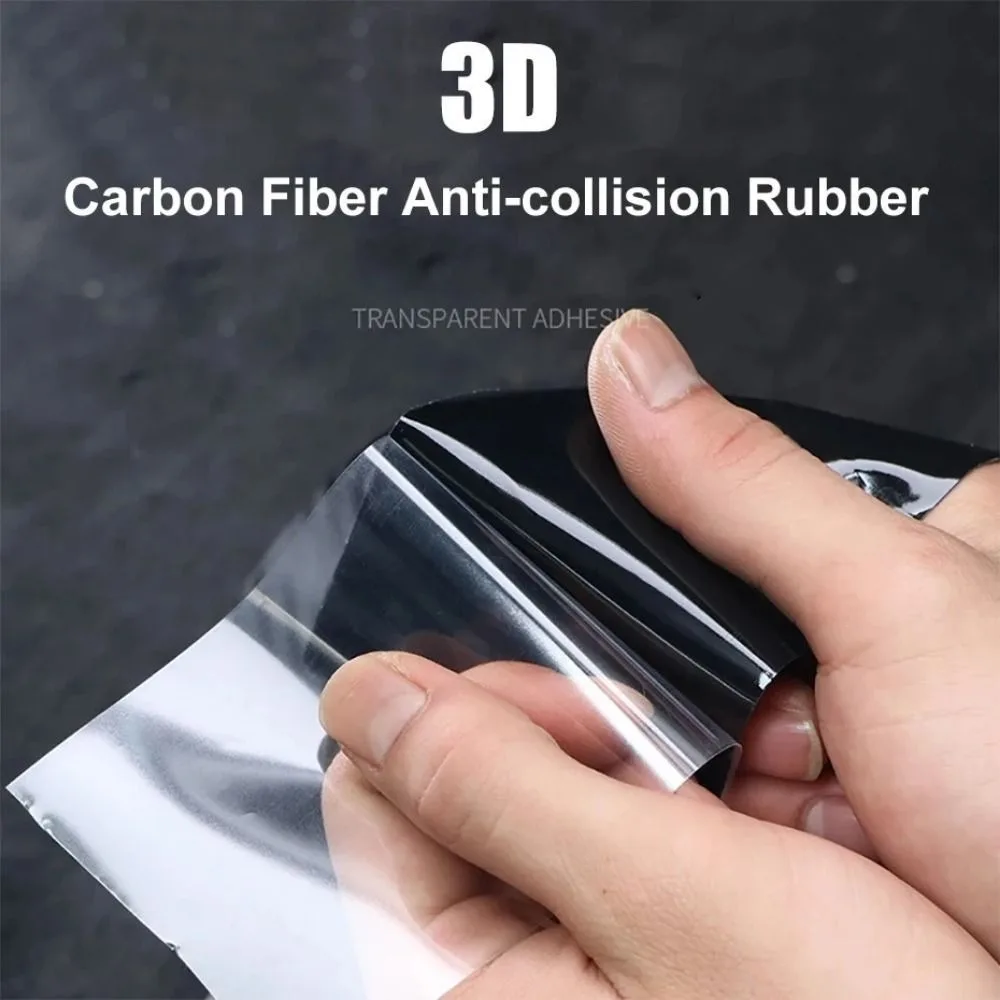 شريط نانو من ألياف الكربون ملصق سيارة ثلاثي الأبعاد ذاتية اللصق حماية متينة حامي مرآة الباب عتبة جسم السيارة #5