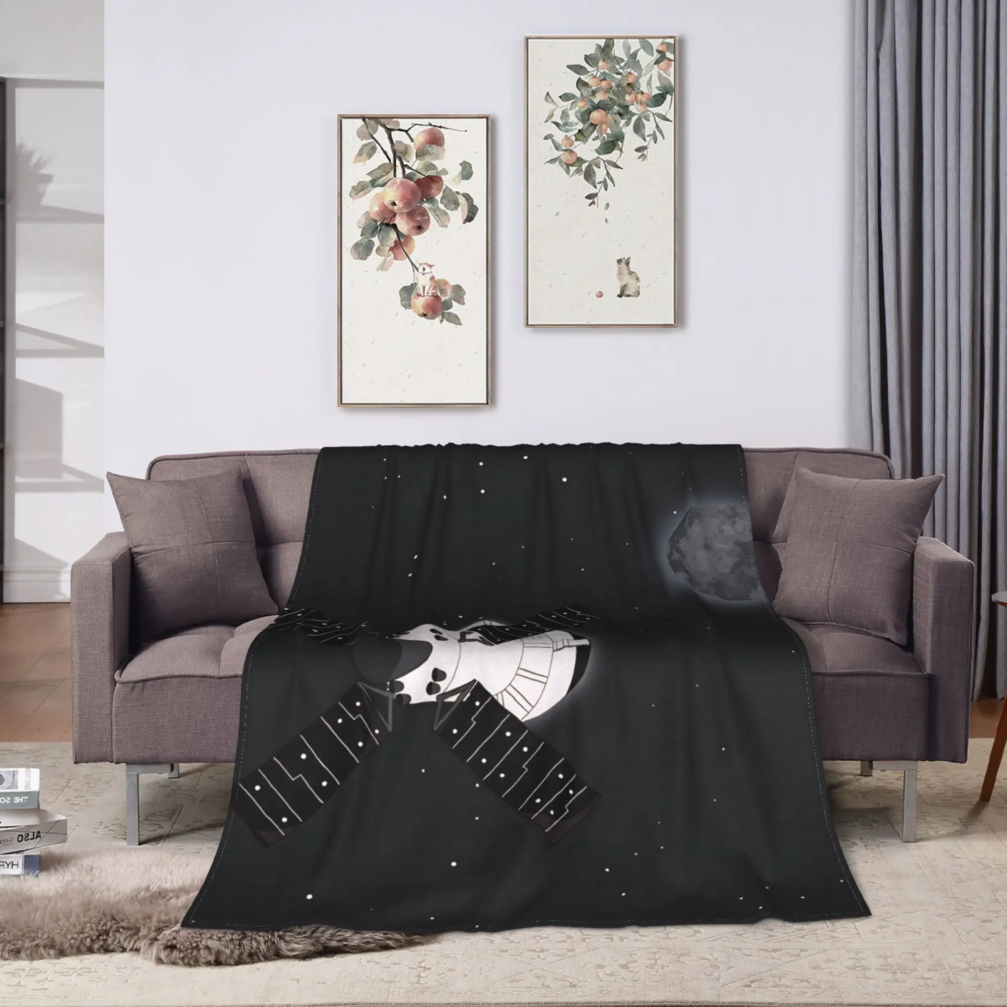 Artemis ii Blankets  Decorative Flannel Throw Blanket For Home Decor Warm Soft Design Quality Bedspread Gift Idea