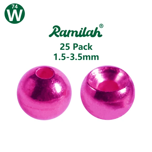 Paquete de 25 cuentas de tungsteno Cyclops de 27 colores de 1,5-3,5 mm para atar moscas