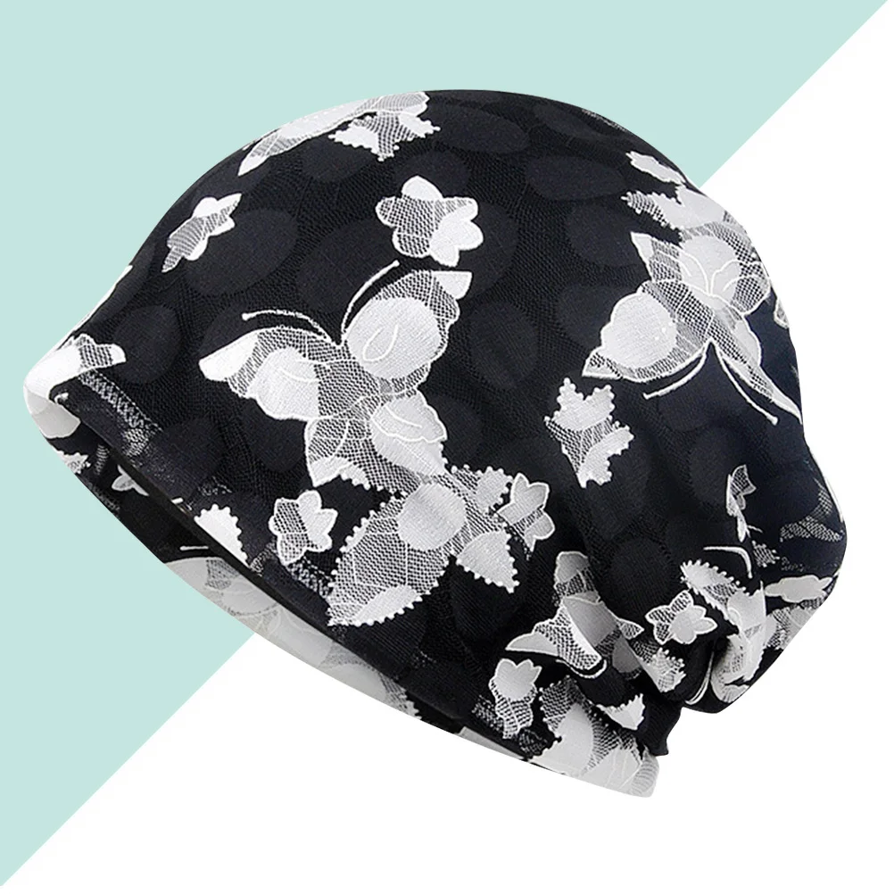 

Lace Head Wrap Sleeping Cap for Women Windproof Warm Hair Accessory Flexible Fashion Headscarf for Daily Use Nurse