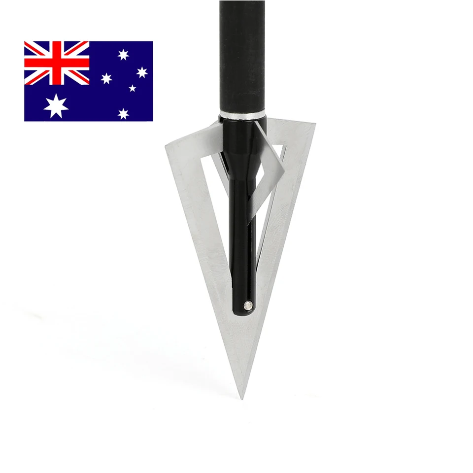 120 Grain Hunting Broadheads 6 Pack Sharp Arrowheads