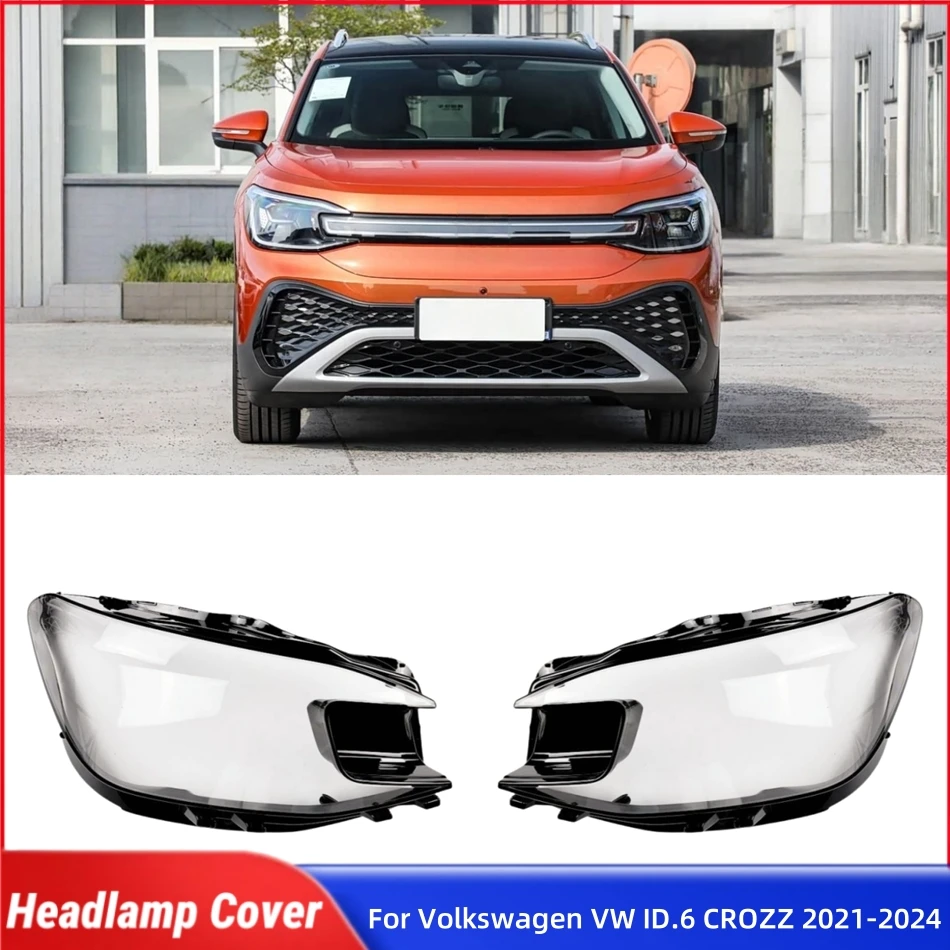 

For Volkswagen VW ID.6 CROZZ 2021 2022 2023 2024 Car Products Lights Cover Headlamp Car Front Headlight Lens Cover Lights Shell