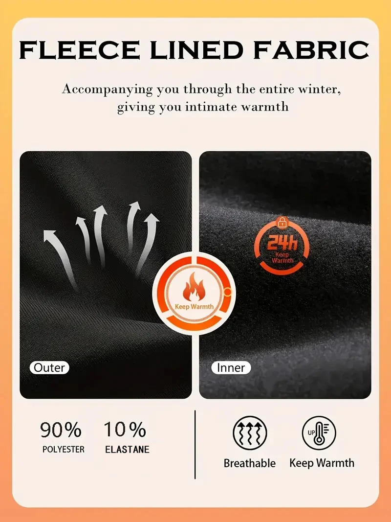 1-Set Men Crew Neck Raglan Fleece Compression Sports Outfit Black Warm Long Sleeve Top Pants RUN Print | Best Value Deal