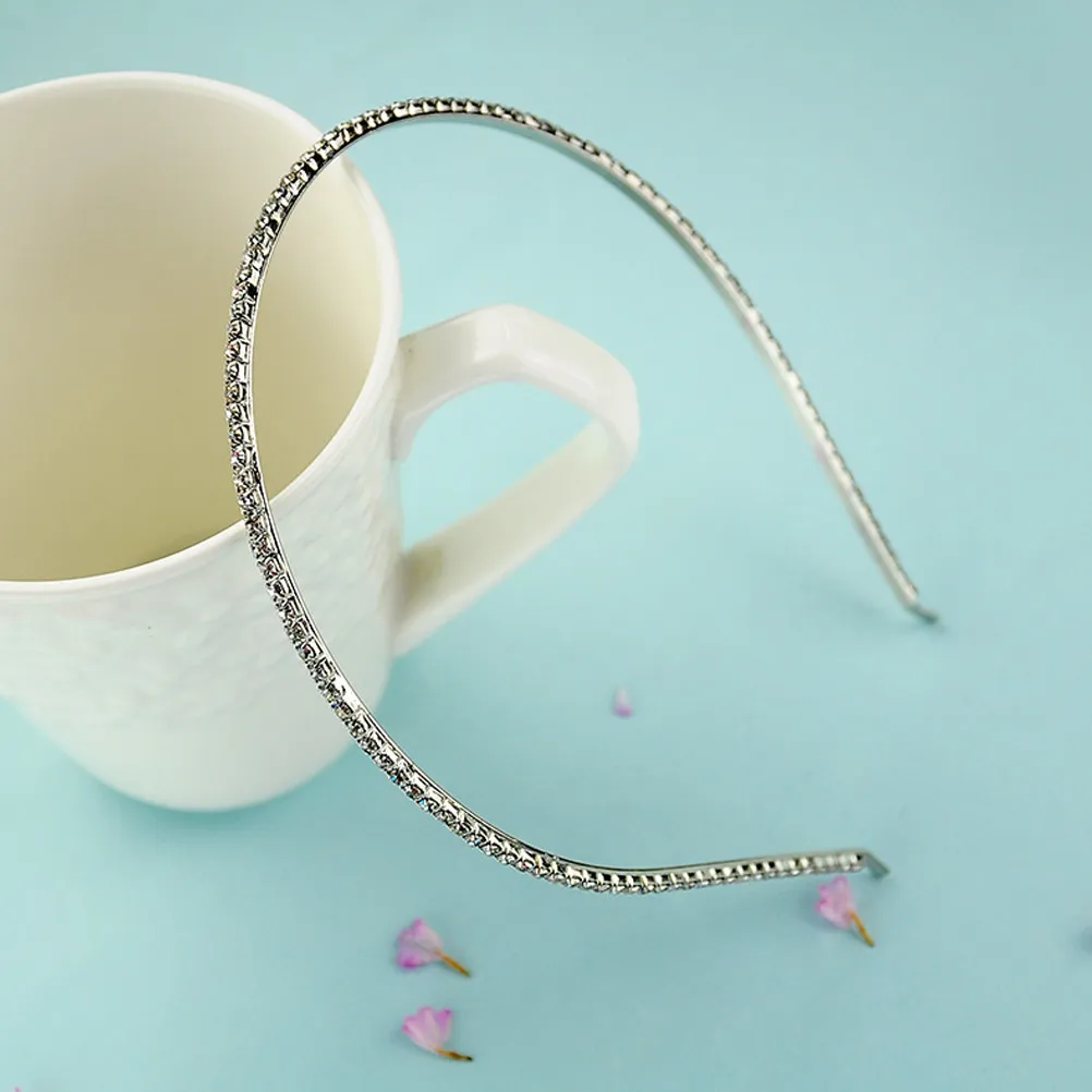 

2Pcs Women Crystal Full Rhinestone Hairbands Bridal Wedding Glitter Hair Hoops Jewelry Party Accessories Women Headband