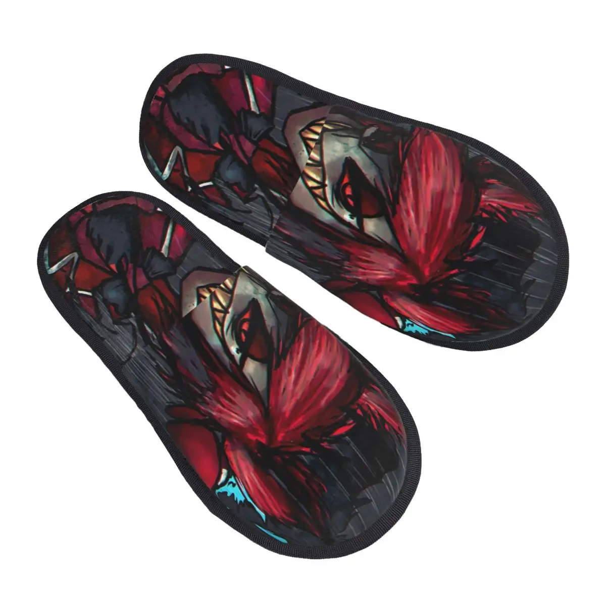 

Custom Hazbins TV Show Animation Hotel Soft Memory Foam House Slippers Women Cozy Warm Anti-Skid Slipper