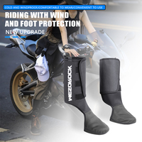 Windproof Ankle Protector Motorcycle Riding Outdoor Skiing Plus Velvet Cold-proof Foot Covers Winter Warm Leg Covers Equipment