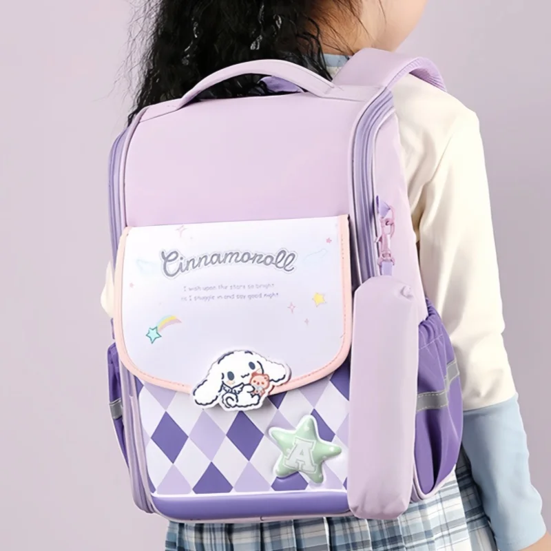 

Sanrio Cinnamoroll Backpack Schoolbag Large Capacity Lightweight Spine Protection Cute Luxury Daily Travel Holiday Gift