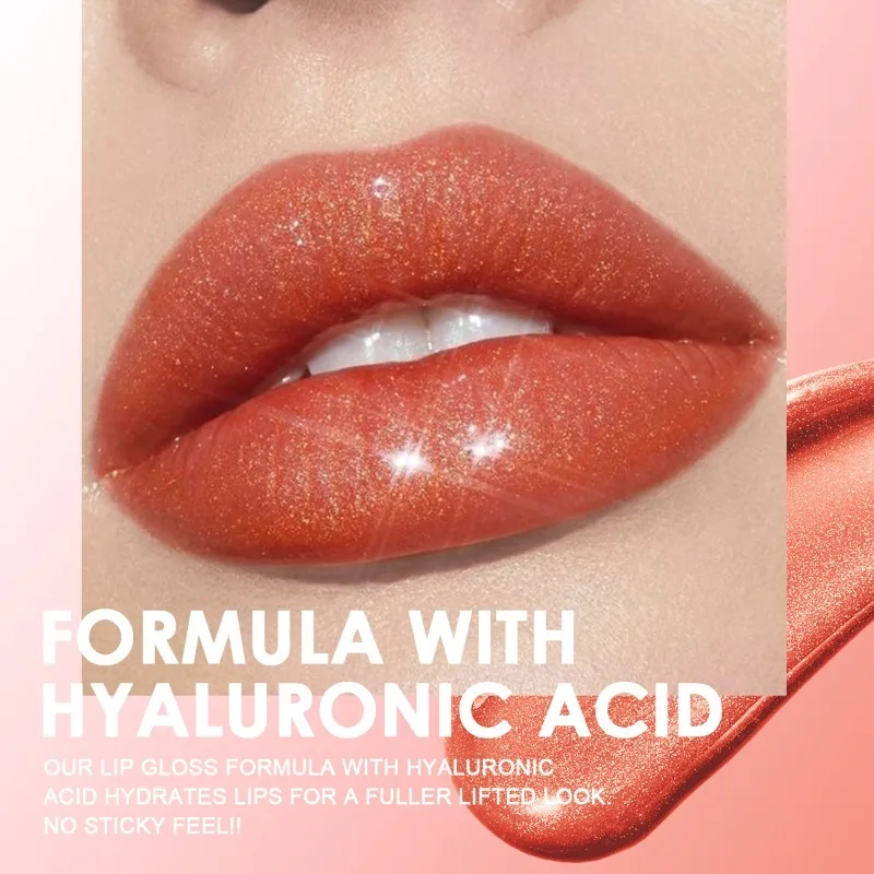 ลิปกลอส ลิปกลอส, ลิปกลอสบางเงา, ให้ความชุ่มชื้นตามธรรมชาติและติดทนนาน, เครื่องสําอางสําหรับริมฝีปาก Clear Lip Gloss Beauty