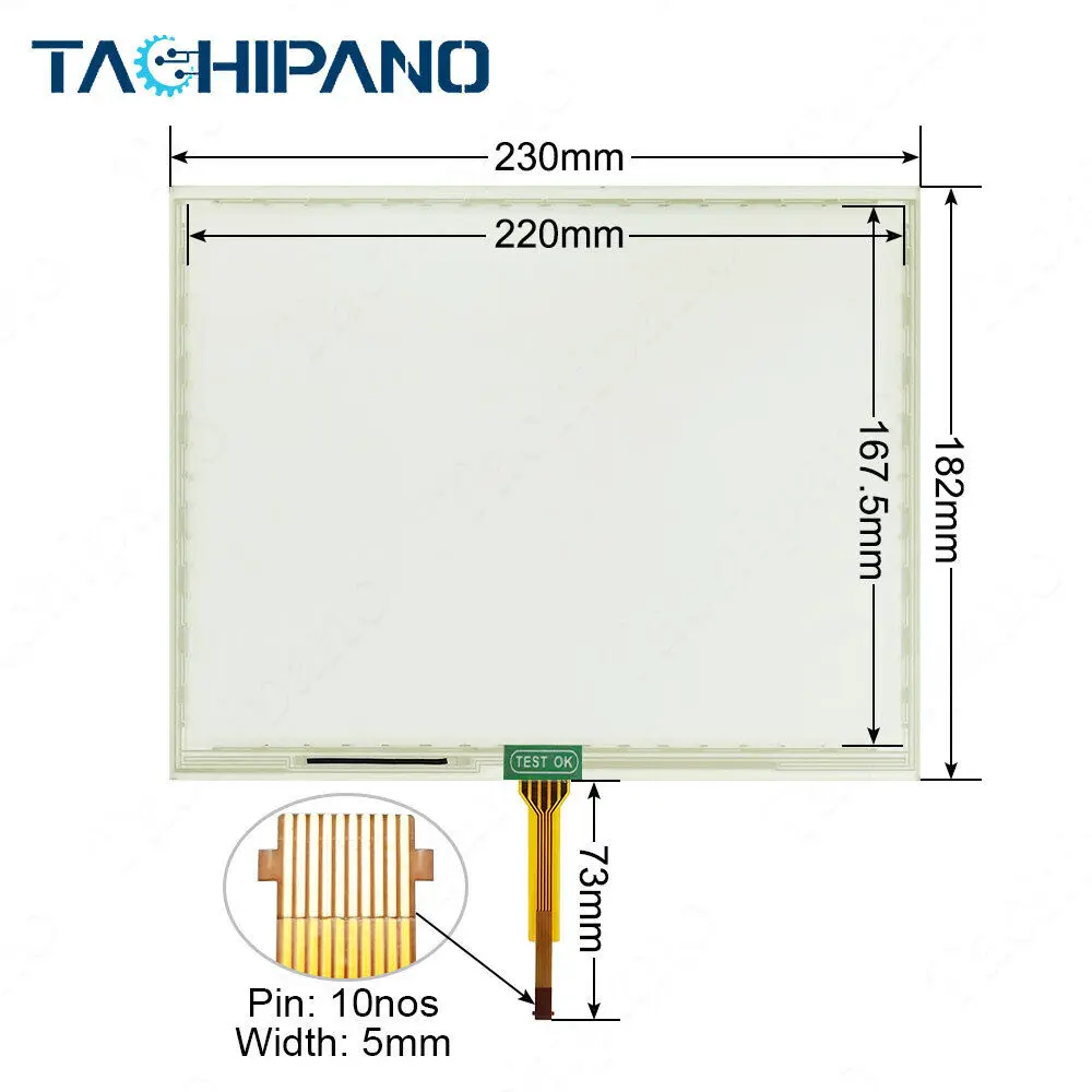 Touch Screen for John Deere 4640 Gen 4 Universal Display Panel Glass Replacement