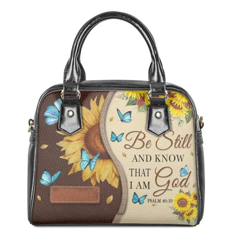 Be Still and Know That I Am God Sac à main Messenger Bag, PU initié, Femme, Dropshipping, Vente en gros