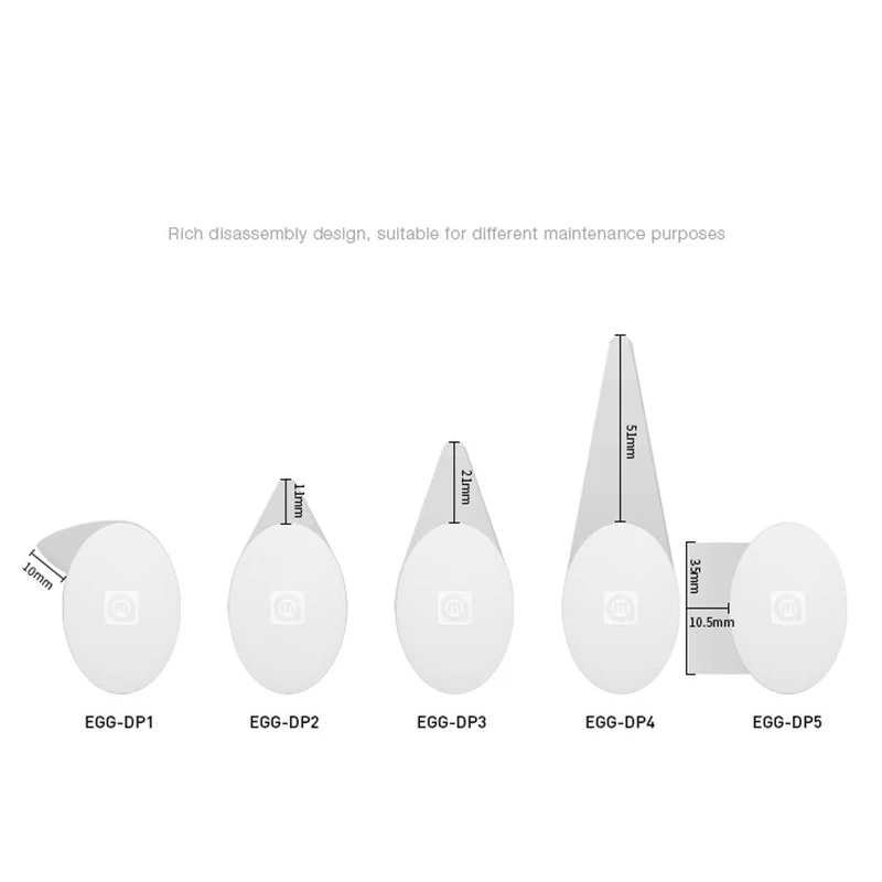 

Amaoe Egg DP Shaped Dismantling Ultra Thin Pry Scraper For Motherboard BGA Chip Back Cover LCD Screen Removal Disassemble Blade