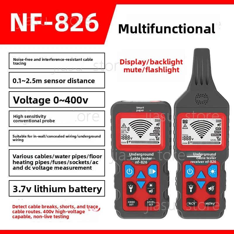 

Line Finder NF-826: Wall Wire, Buried Concealed Wire Breakpoint, Short Circuit, Path, Strong Current 220V Detector