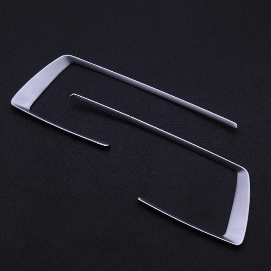 4Pcs/Set Car Console Control Panel Trim Decoration Cover Accessories For BMW 3 Series 2013-2019 ABS Silver Interior Frame