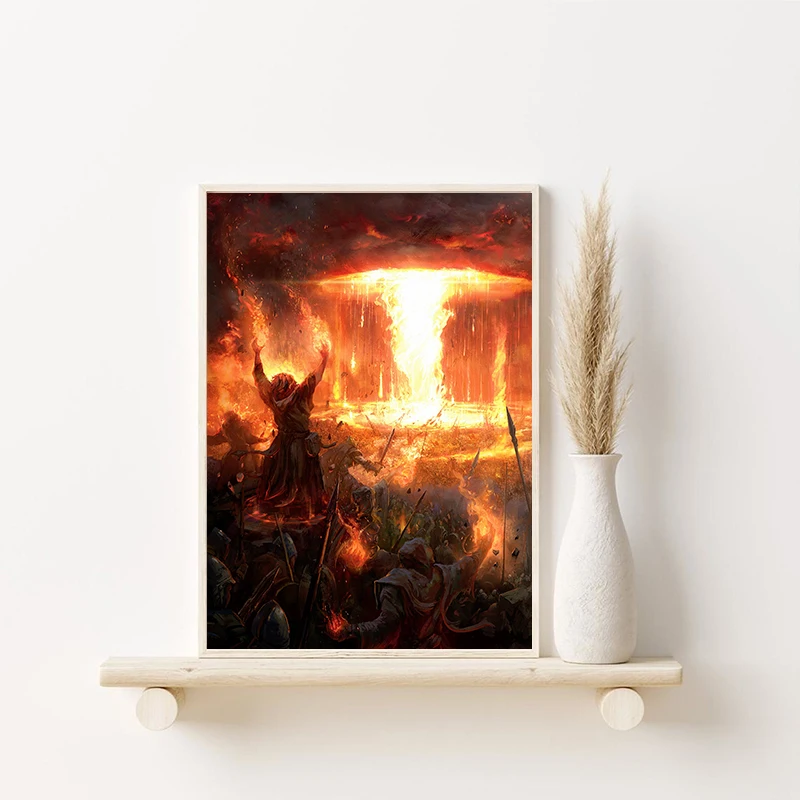 Classic Video Game World of Warcraft Posters and Prints Canvas Painting Wall Art HD Pictures for Bedroom Home Decor Gaming Gifts