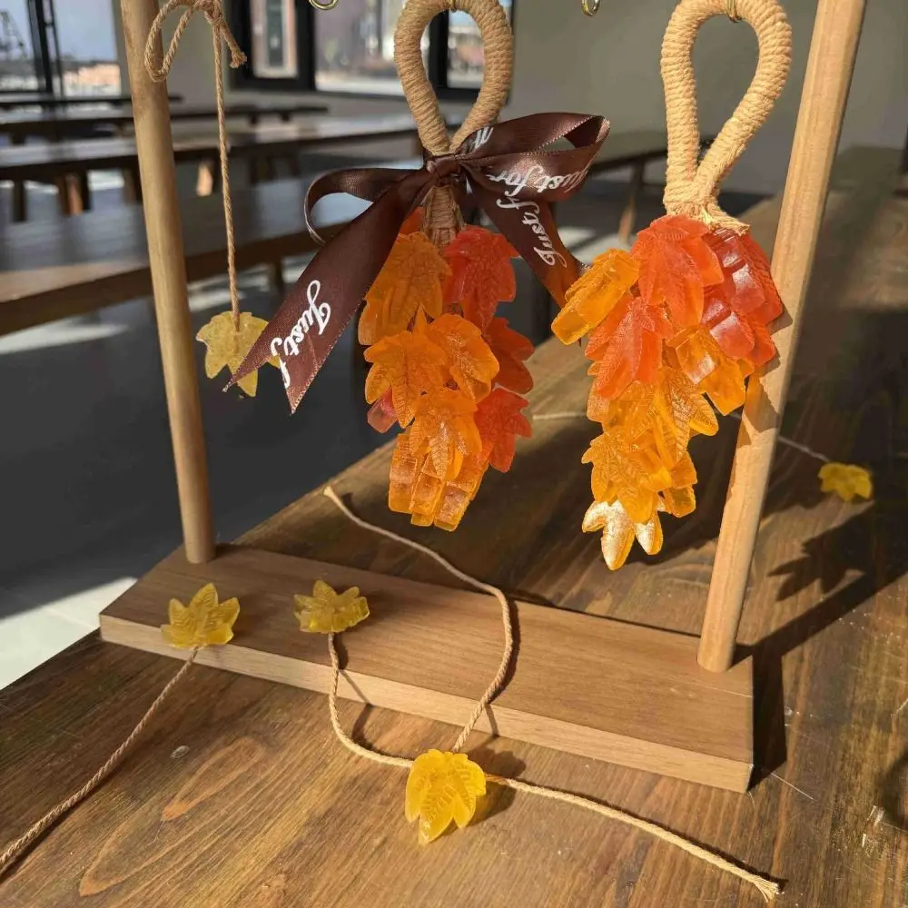 

Креативное мыло с имитацией хрусталя, насыщенная пена, нежное мыло в форме кленовых листьев, подвесное очищающее мыло для душа